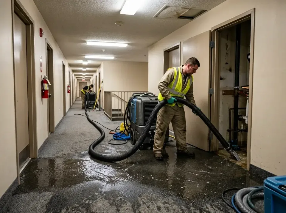 multi-unit-apartment-hallway-f-005 — frequently asked questions, Emergency Burst Pipe Water Extraction & Removal in Brightwa…
